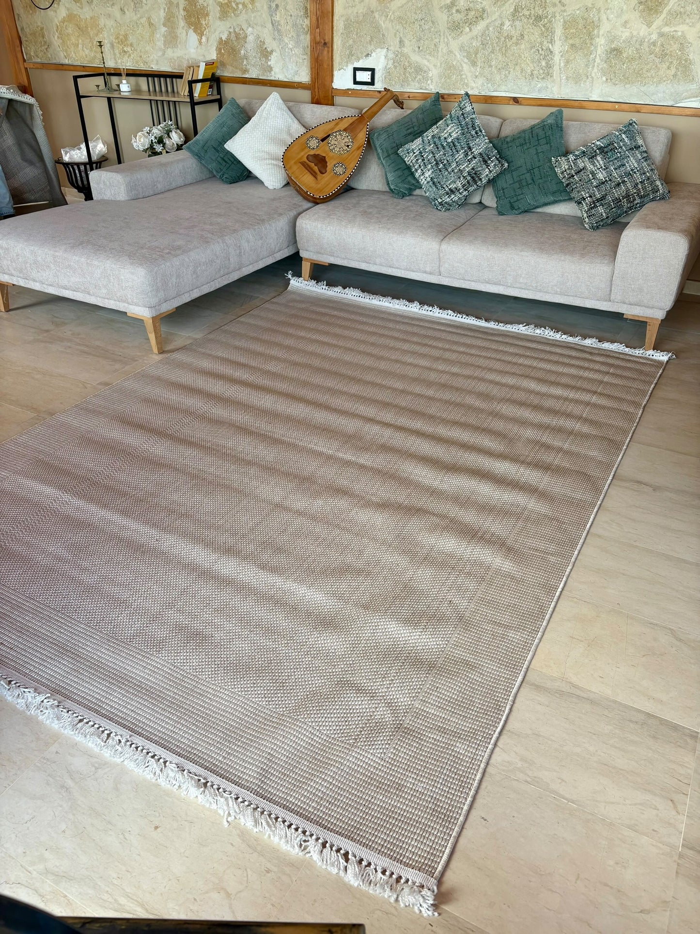 Tapis de Salon Bouclette Crème – MBH