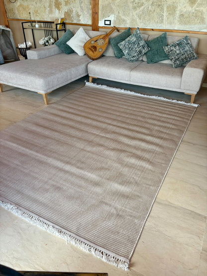 Tapis de Salon Bouclette Crème – MBH