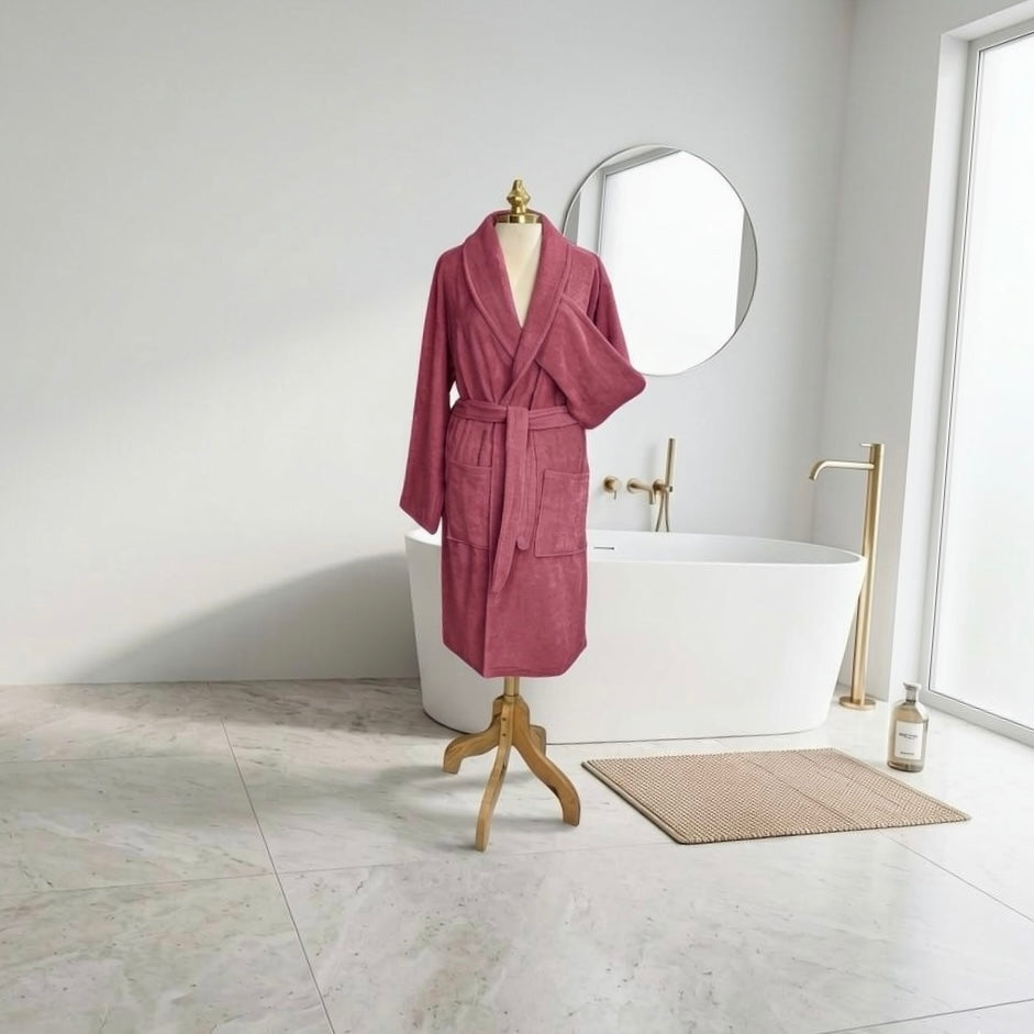 Peignoir Unisexe en Coton Pur – MBH