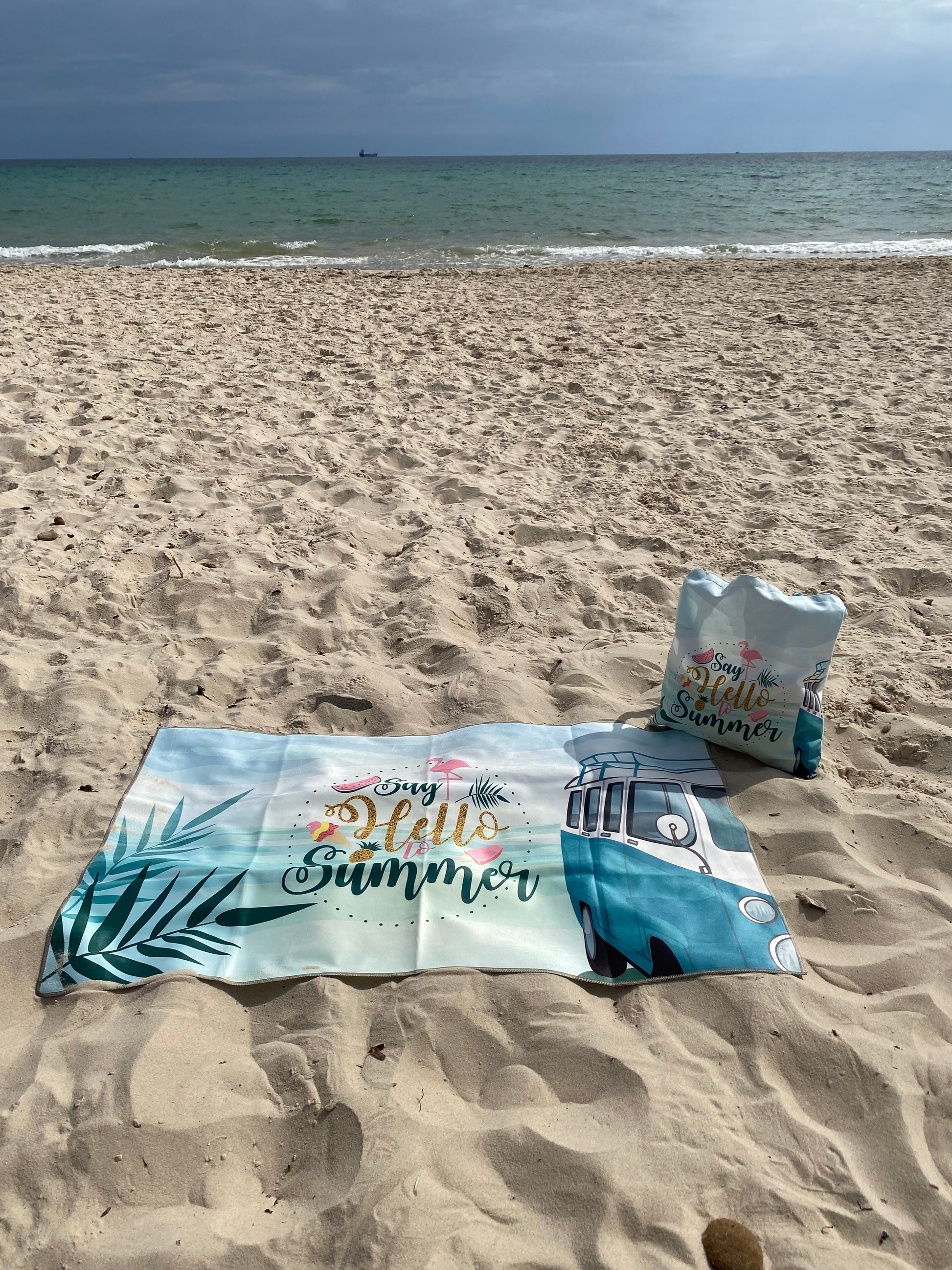 Sac et serviette de plage