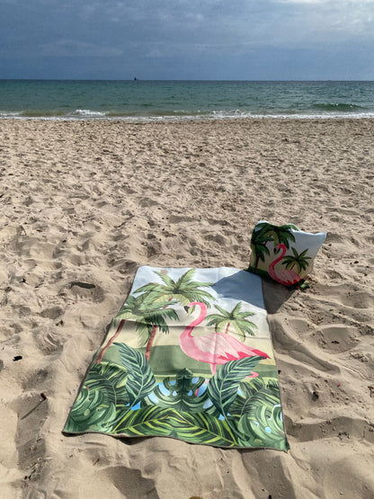 Sac et serviette de plage