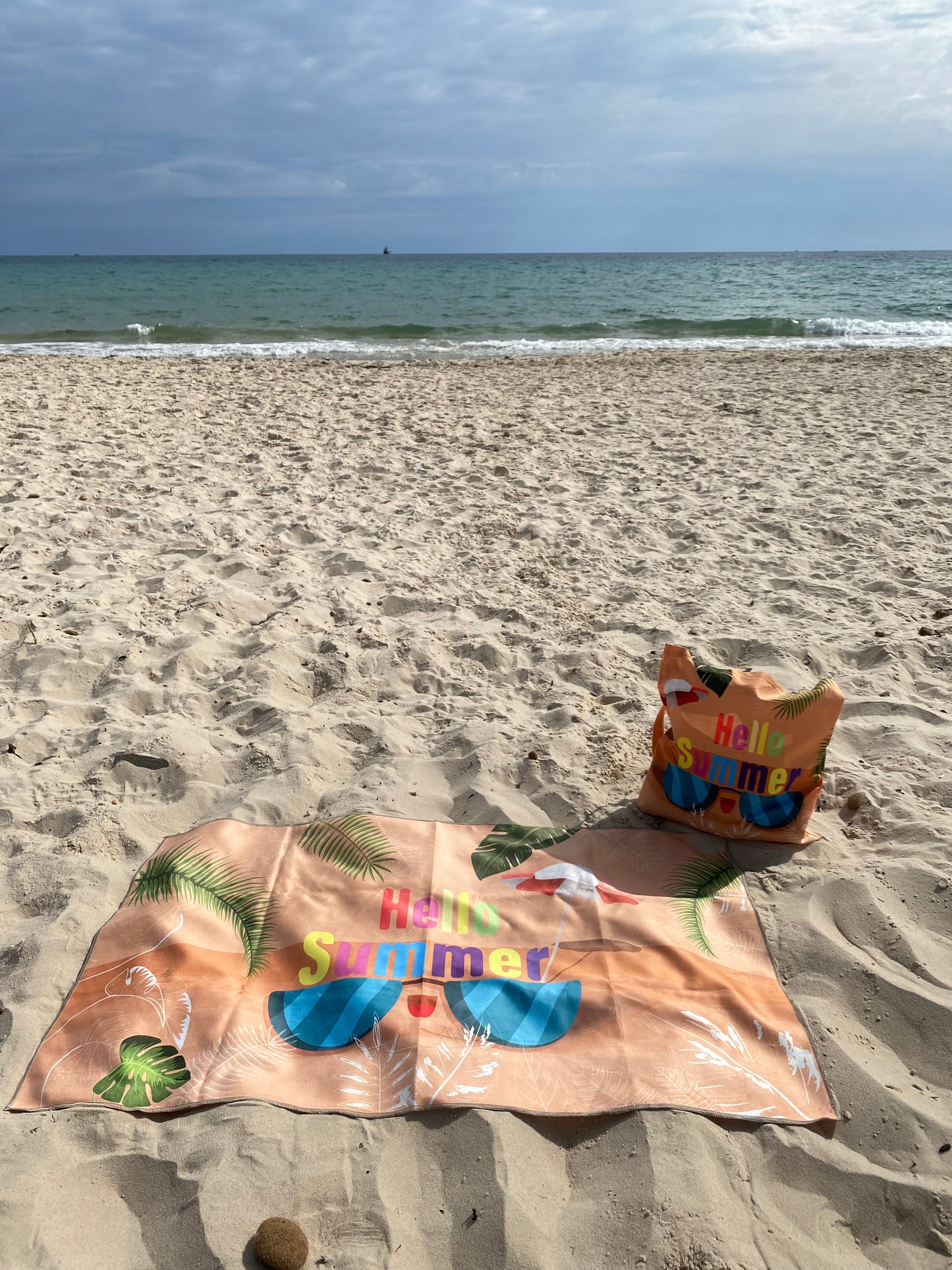 Sac et serviette de plage