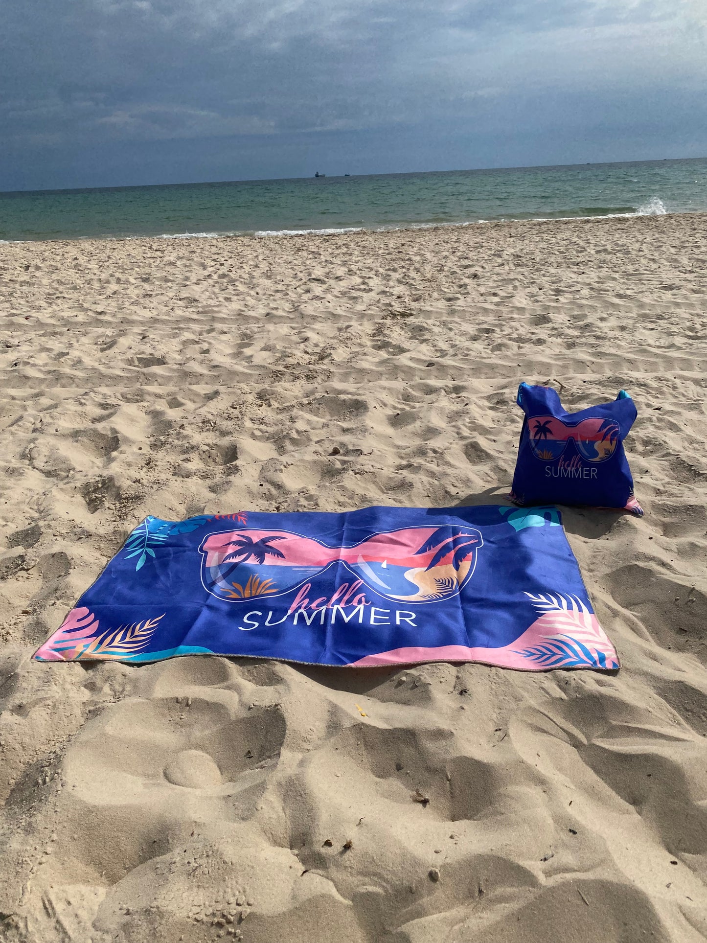 Sac et serviette de plage